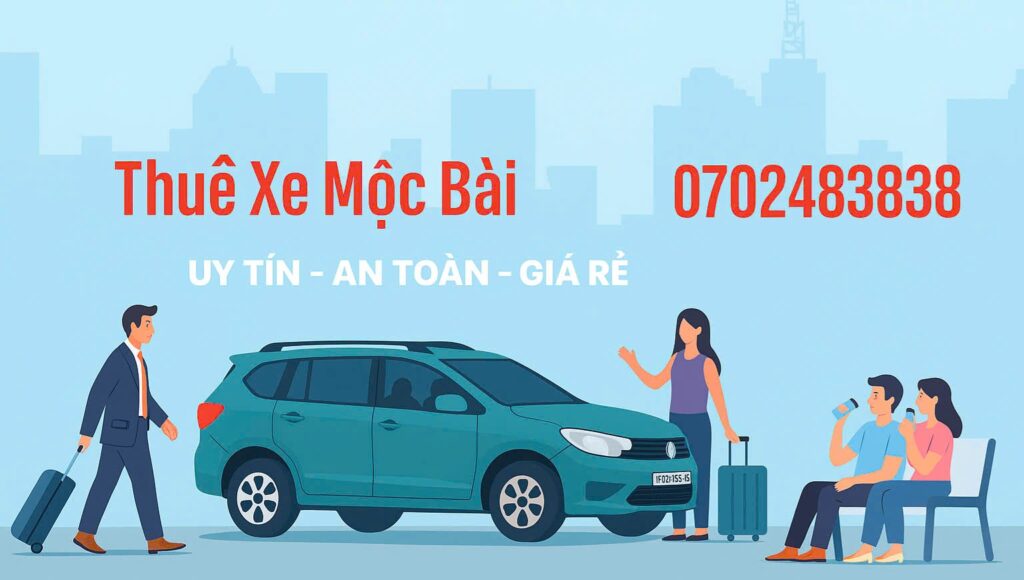 Thue xe di cua khau Moc Bai